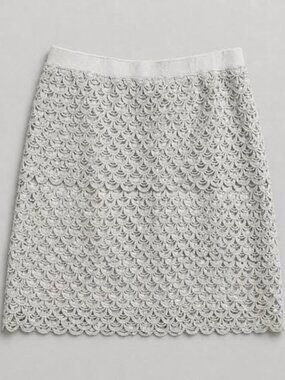EDIT by Jeanne Beker White Lace Skirt | Elegant Feminine Classic